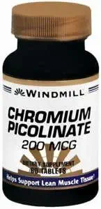 CHROMIUM PICOLINATE TABLETS 200 MCG WINDMILL