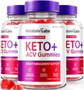 (3 Pack) Metabolix Labs Keto ACV Gummies - Metabolix Labs Keto Plus ACV Gummies MetabolixLabs Supplement Shark Metabolix Labs Keto + ACV Gummy, Tank AC Ketosis Gomitas Gunmies (180 Gummies)