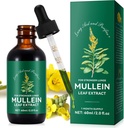 Mullein Drops for Lungs, Mullein Leaf Extract for Lung Cleanse, αναπνευστική υγιεινή αναπνοή Υποστήριξη για τους καπνιστές