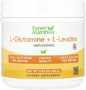 Super Nutrition L-Γλουταμίνη + L-λευκίνη, Άγευστη, 15,87 oz (450 g)
