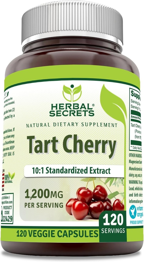 Βότανα Μυστικά Tart Cherry 10:1 Standardized Extract Supplement 