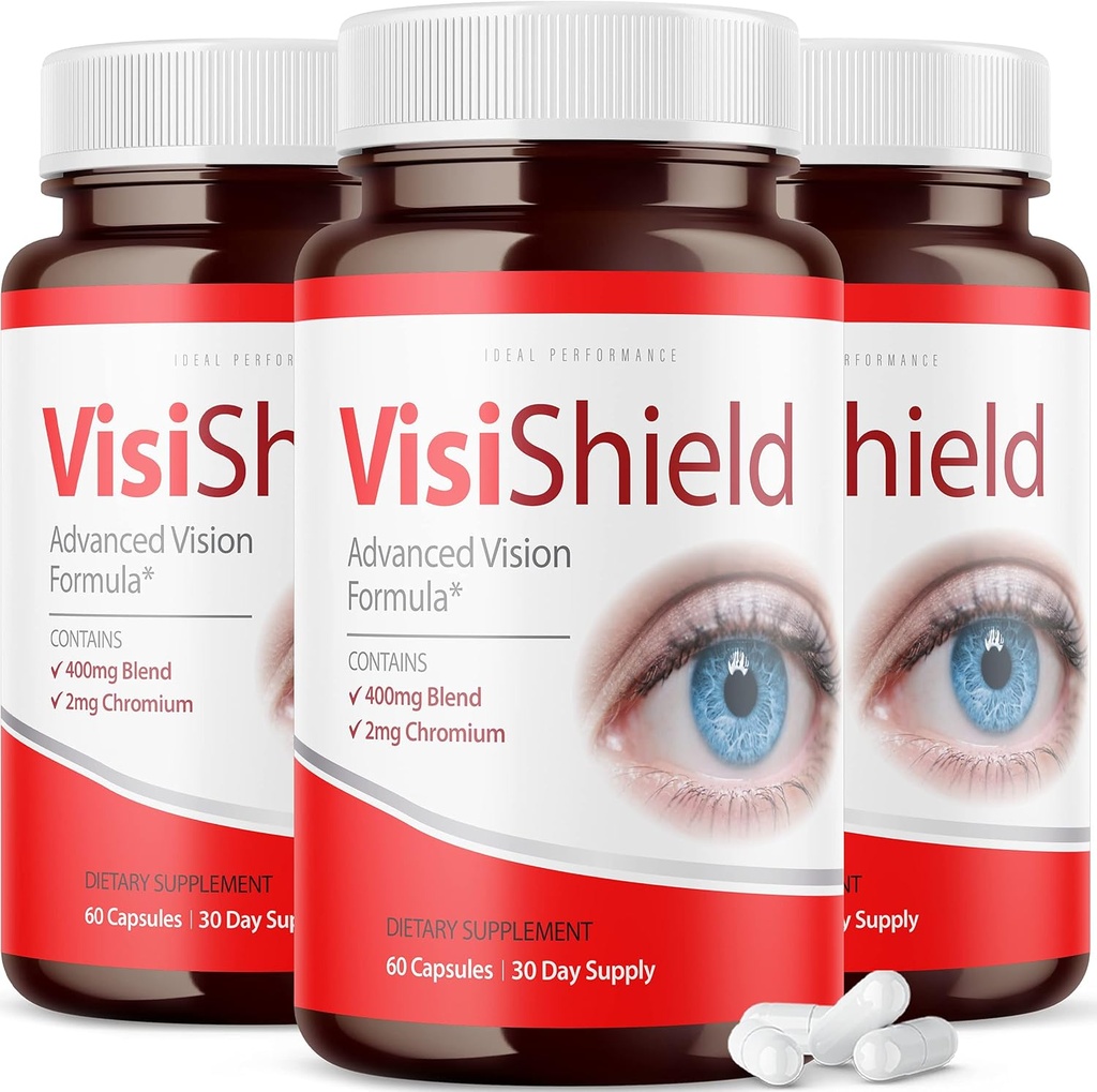 (3 Pack) Visield Advanced Vision Formula for Eyes Supplement Χάπια Βιταμίνες (180 Κάψουλες)