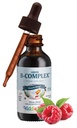 Maxi Health Kids Raspberry Liquid Vitamin B Complex - Συμπλήρωμα βιταμίνης με βιταμίνη Β12 - Υπογλώσσια B Vitamins Complex σταγόνες για παιδιά με B1 B2 B3 B5 B6 Biotin Folic Acid - 2 fl. Ουγγιά