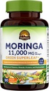 Vitalitown Moringa Κάψουλες 11.000 MG, Pure Moringa Oleifera Φύλλα, Χωρίς ραβδιά, Χωρίς καφεΐνη, Ενέργεια, Ανοσοποιητικό, 90 Κάψουλες