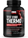 FORCE FACTOR Test X180 Θερμοτερόνη συμπλήρωμα και λίπος Burner για τους άνδρες για την επιτάχυνση του μεταβολισμού, μείωση του λίπους του σώματος, χτίστε Lean μυών, και αύξηση θερμογένεσης, 120 κάψουλες