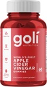 Goli Apple Cider Vinegar Gummy Vitamins - 60 Count - Vitamin B12, Gelatin-Free, Gluten-Free, Vegan & Non-GMO