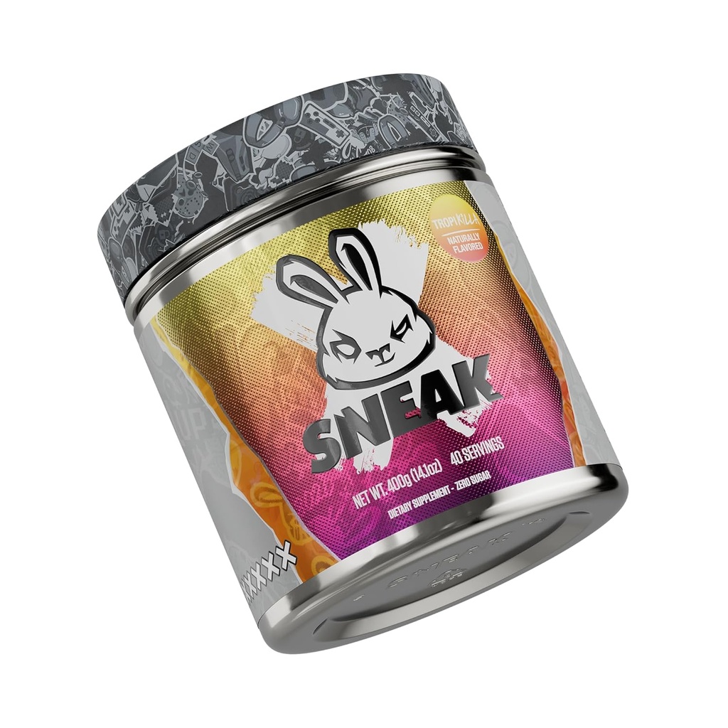 SNEAK Energy Drink Powder | Tropikilla | No Sugar. No Nasties. Just Natural Caffeine, Focus-Boosting Nootropics | 40 Servings