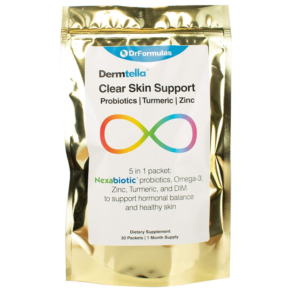 DrFormulas Dermtella Clear Skin Support packs 