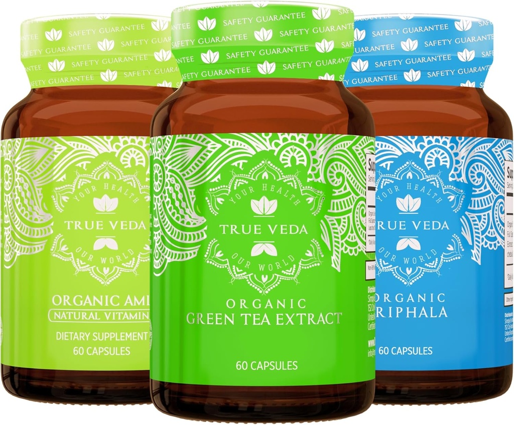 True Veda Digestion και Detox Bundle USDA Organic 