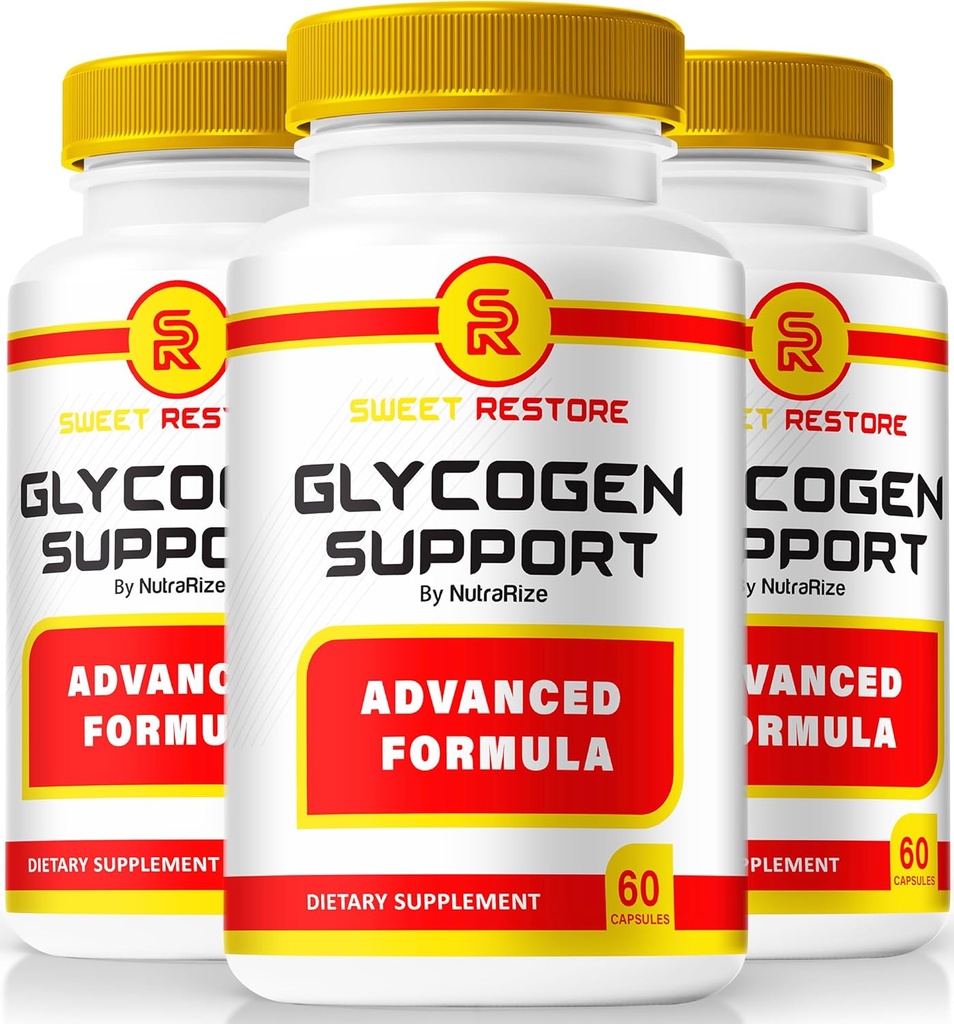 NutraRize (Pack of 3 Sweet Restore Glycogen Support, κοινή υποστήριξη, επίσημες κάψουλες υποστήριξης γλυκογόνου, κοινή υποστήριξη Formula Blood Vessel Cleaner Reviews (180 Κάψουλες)