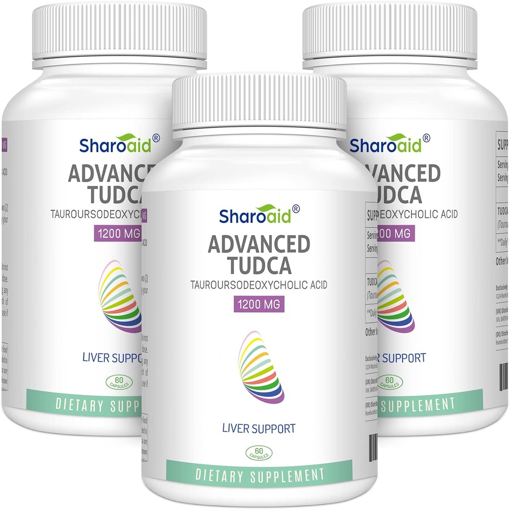 Συμπληρώματα υποστήριξης ήπατος TUDCA 1200 mg-Τρίτο μέρος δοκιμασμένα-Υψηλή δύναμη Φόρμουλα-Βαίλη άλατα για το συκώτι Detox Cleanse-180 Vegan κάψουλες για το συκώτι, Kidney, Gallbladder Υγεία