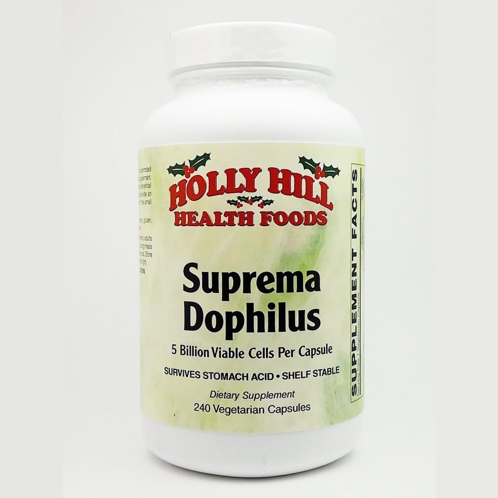 Holly Hill Health Foods, Suprema Dophilus, 240 κάψουλες χορτοφάγων