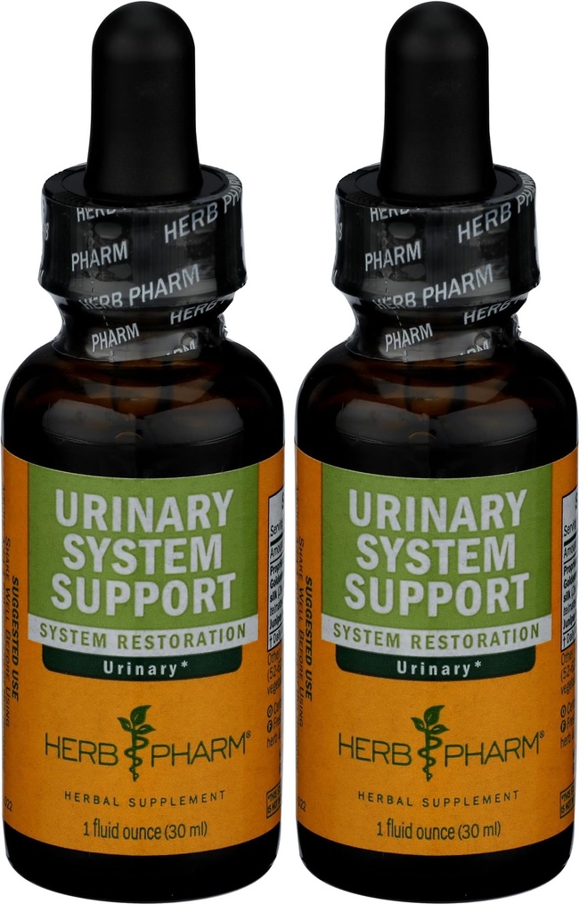Herb Pharm Urinary System Support Liquid Herbal Formula, 1 Fl Oz (Pack of 2)