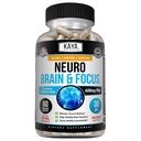 Kaya Naturals - Νευροεγκέφαλος για Μνήμη & Εστίαση - Nootropic Energy Capsule - Nootropic Brain Support Supplement - Εστίαση & Συγκέντρωση & Ακρίβεια Μάθησης - Γνωστική Λειτουργία - 60 Μέτρα