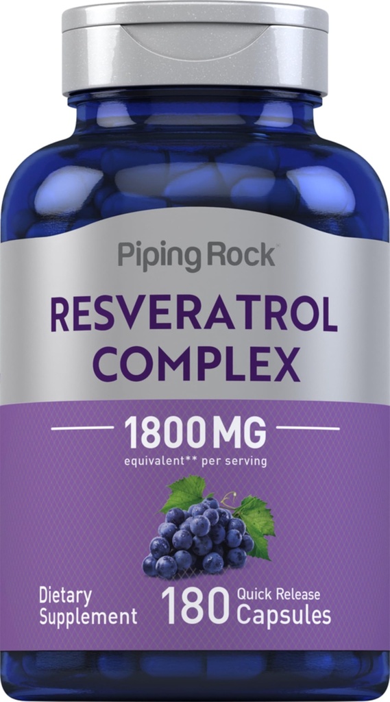 Piping Rock Resveratrol Complex 1800 mg 