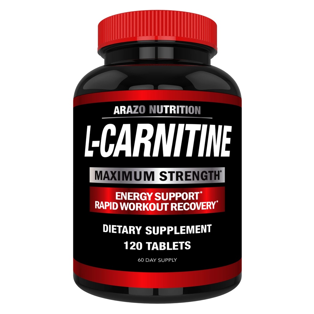 Super Strength L-καρνιτίνη 1000mg Σερβίρει Συν ασβέστιο για τον ενισχυμένο μεταβολισμό και βελτιωμένη μυϊκή αύξηση - Arazo Διατροφή