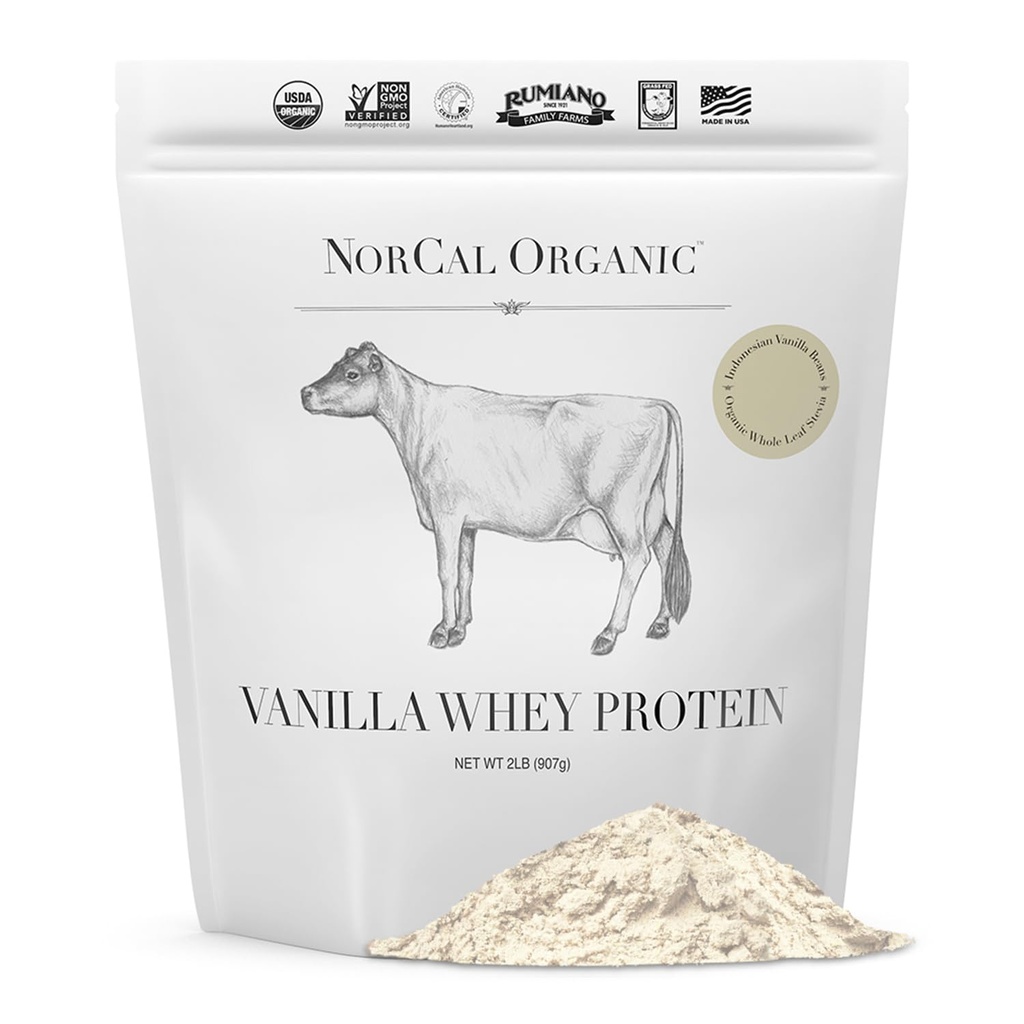 NorCal Organic Vanilla Whey Protein - 2lbs 