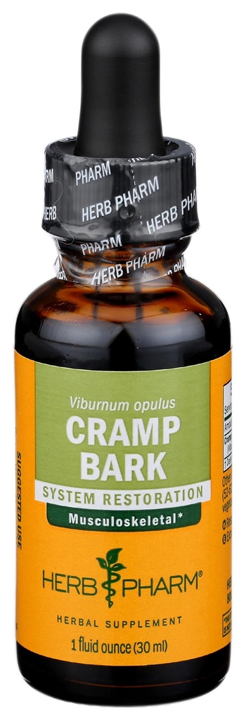 Herb Pharm Cramp Bark Liquid Extract Drops for Musculoskeletal Support, 1 Oz