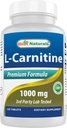 Best Naturals L-Carnitine Fumarate 1000mg per Tablet - 120 Count - Boosts Cellular Energy