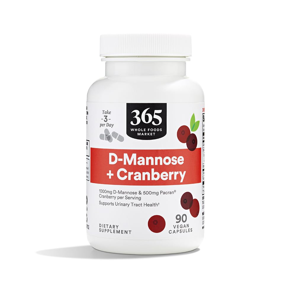 365 από Whole Foods Market, D-Mannose With Cranberry, 90 Count