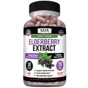 Kaya Naturals Υποστήριξη του ανοσοποιητικού - Elderberry Extract, Πλούσιες Αντιοξειδωτικές Premium Βιταμίνες, 1200mg Αναμνηστική κάψουλες του ανοσοποιητικού συστήματος Sambucus - 30 Count