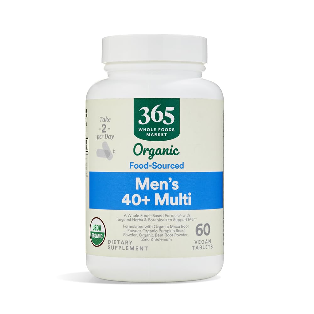 365 από το Whole Foods Market, Vitamin Multi Mens Food Cultured 40 Plus, 60 Count