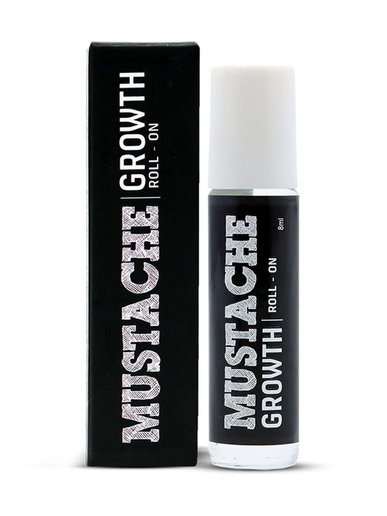Beardo Mustache Growth Roll On - 8 ml με αμύγδαλο και έλαια καρύδας 
