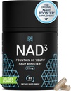 HPN NAD3 Clinical NAD+ Booster, Cellular Health & Natural Energy - Συμπλήρωμα NAD για υγιή γήρανση, Μεταβολική Υποστήριξη, NRF2 & Μακροζωία, Νικοτιναμίδη Ριμποζίδιο & NMN Εναλλακτική, 60ct, 30-Day Supply