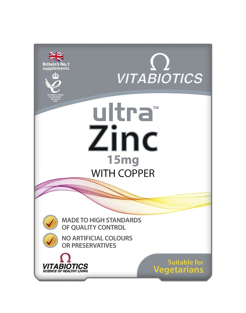 Vitabiotics ultra zinc 15mg με Copper 60 δισκία από Ultra
