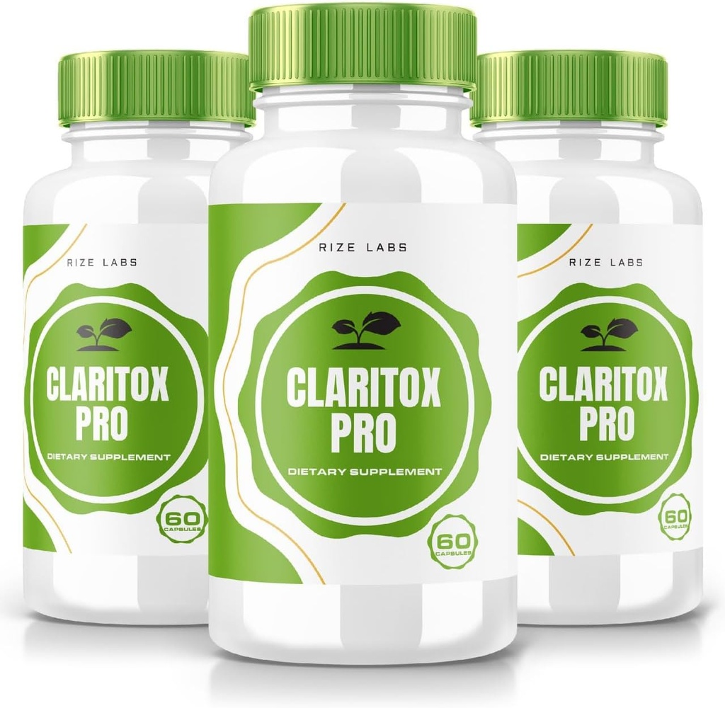 rize labs - Claritox Pro Advanced Pill Formula για Ίλιγγο (180 κάψουλες) (πακέτο των 3)