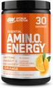 Optimum Nutrition Amino Energy - Προ προπόνηση με πράσινο τσάι, BCAA, Αμινοξέα, Κετοφιλικό, Πράσινο εκχύλισμα καφέ, Ενεργειακή σκόνη - Πορτοκαλί Cooler, 30 εξυπηρετήσεις (Packaging May Vary)