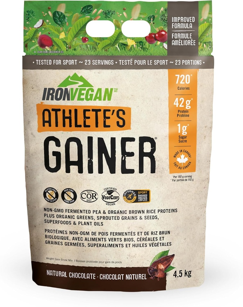 Κερδιστής αθλητών Iron Vegan - Φυσική σοκολάτα 4,5 kg