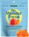Plant People WonderFocus Mushroom Gummies with Lion’s Mane & Cordyceps - Nootropic Brain Supplement Ενισχύει τη μνήμη, την εστίαση, την ενέργεια και τη διάθεση σε ενήλικες 