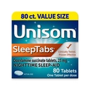 Unisom SleepTabs, Nighttime Sleep- Aid, Ηλεκτρική Δοξυλαμίνη, 80 δισκία