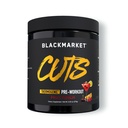 BLACKMARKET CUTS Προ προπόνηση – Θερμογόνο Ενέργεια & Focus Σκόνη για άνδρες και γυναίκες, Λιπαρά Μεταβολισμός, Μύες Ορισμός, Createine Δωρεάν, 30 εξυπηρετήσεις (Fruit Punch)