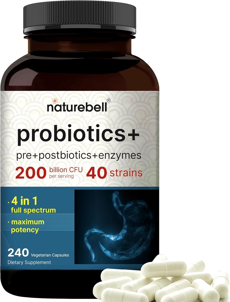 Probiotic 200 Billion CFU – 40 Strains Per Serving 