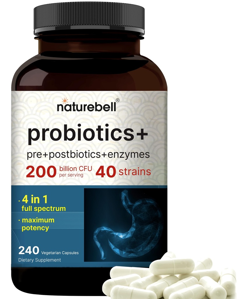 Probiotic 200 Billion CFU – 40 Strains Per Serving 