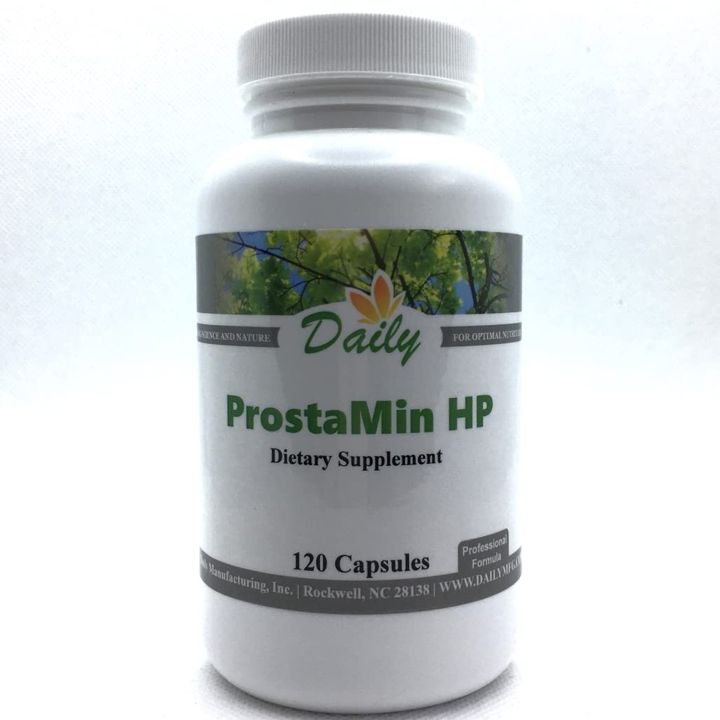 Daily Manufacturing ProstaMin HPTM (Beta Sitosterol, Pygeum, Reishi Mushroom, εκχύλισμα σκόρδου, κουρκουμίνη (από Tumeric) & ψευδάργυρο)