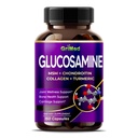 Grimed Glucosamine 12.000mg - X12 Power with MSM, Chondroitin, Collagen, Turmeric for Joint Wellness, Strong Bones, Cartilage Support - USA Made & Tested