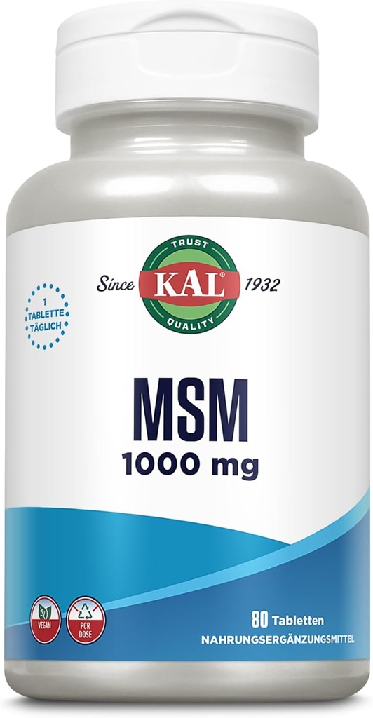 KAL 1000 Mg Msm δισκία, 80 μέτρα