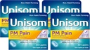 Unisom PM Πόνος νυκτερινής παραμονής Sleep-Aid + Πόνος Reliever, Acetaminophen & Diphenhydramine HCI, 30 Caplets, 50mg (Pack of 4)