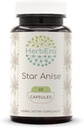 HerbEra Star Anise 60 Κάψουλες, 500 mg, Star Anise (Illicium verum) Αποξηραμένοι Σπόροι (60 Κάψουλες)