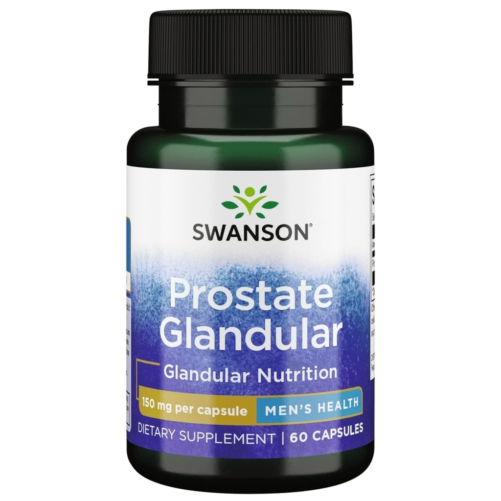 Swanson Raw Prostate Glandular 150 Milligrams 60 Κάψουλες