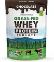 Opportuniteas Grass Fed Chocolate Whey Protein Isolate Powder - 20g Protein Powder Without Artificial Sweeteners, Hormone-Free Cows, Non GMO - 5lb