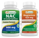 Best Naturals NAC 600 mg & Γλυκινικό μαγνήσιο 425 mg