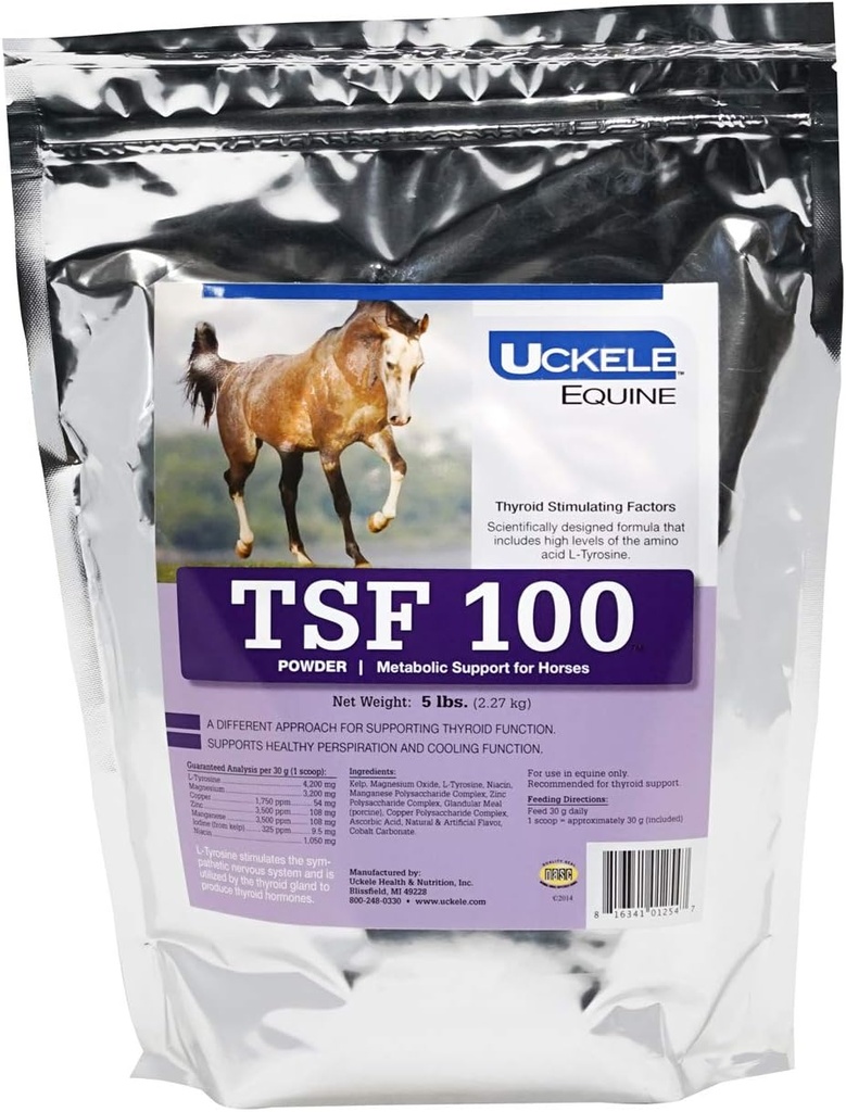 Uckele Equine TSF 100 μεταβολική σκόνη υποστήριξης, σακούλα 5 λιρών