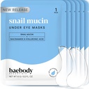 Baebody Advanced Snail Mucin Under Eye Patches for Women & Men (6 Pairs) - Μάσκες ματιών για Σκοτεινούς Κύκλους και Παχυσαρκία - Με τη Νιακιναμίδη - Μείωση των λεπτών γραμμών και ρυτίδων