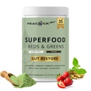Superfood Reds & Greens Powder - 11,64 oz, Πρεβιοτικά & Προβιοτικά για Digestive Health, Super Greens Powder με Ashwagandha για την Υγεία των Ούλων, Ανοσία, Αντιοξειδωτικά, Vegan, Μη ΓΤΟ