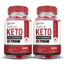 Justified Laboratories (2 Pack Trim Tummy Keto ACV Gummies Extreme 2000MG Trim Tummy Keto Gummies Apple Cider Vinegar Formed with Pomegranate Beet Juice Powder B12 Vegan Non GMO 120 Gummys