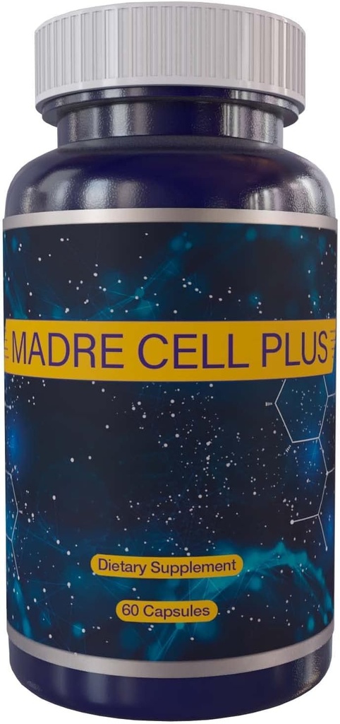 MADRE CELL PLUS - Stem Cell Made of Purest AFA, Gluten Free Blue Green Algae - 60 Capsules
